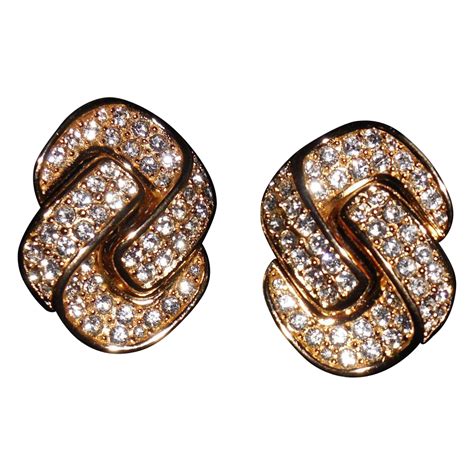 Dior clip earrings for women